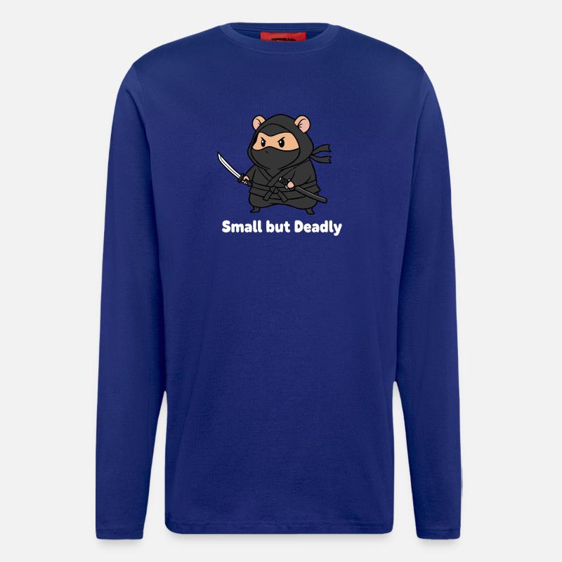 Kleiner Ninja mit Schwert - Langarmshirt - made by SPREAD  - Iconic Blue