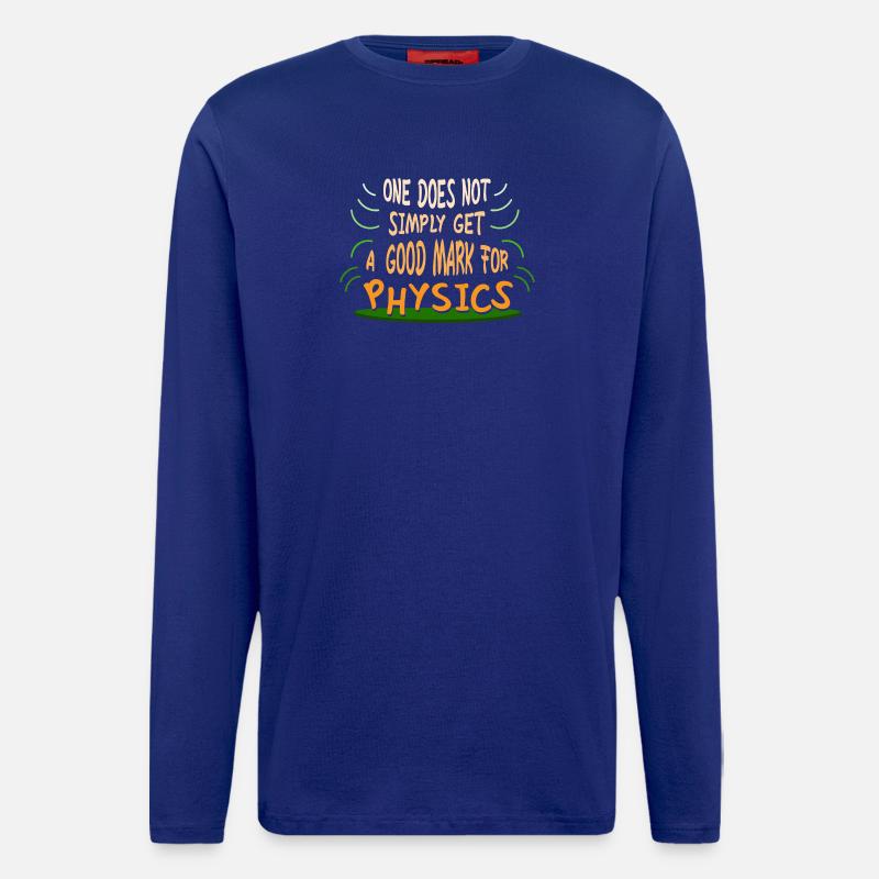 Physics Physicist Physics Student Physics Teacher - Longsleeve - made by SPREAD  - Iconic Blue