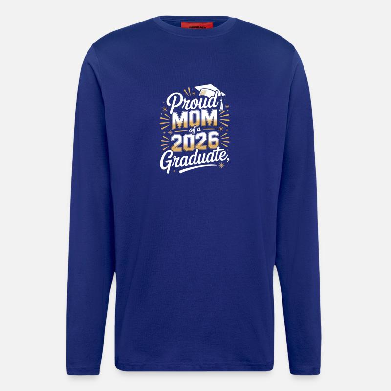 Stolze Mutter eines Absolventen von 2026 - Langarmshirt - made by SPREAD  - Iconic Blue