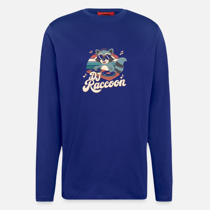 DJ Waschbär - Langarmshirt - made by SPREAD  - Iconic Blue