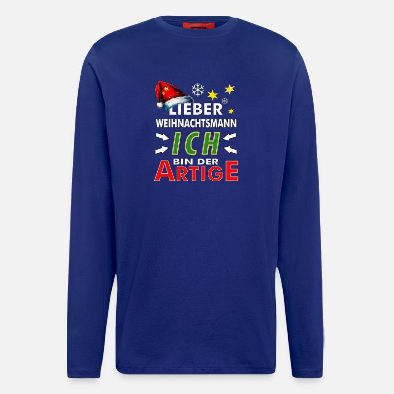 WEIHNACHTSMANN ICH BIN DER ARTIGE - Langarmshirt - made by SPREAD  - Iconic Blue