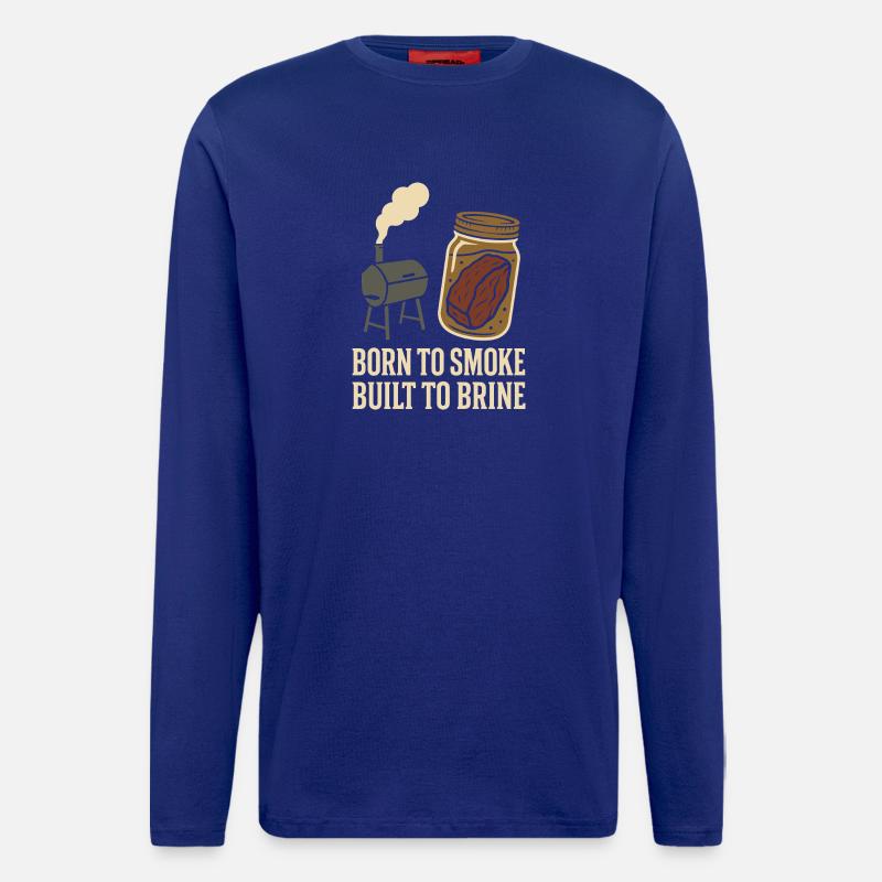 Meat Smoker Jerky Maker Bbq - Longsleeve - made by SPREAD  - Iconic Blue