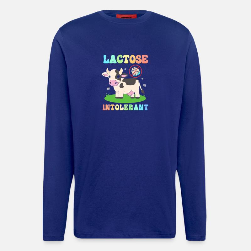 Flatulence Milk Allergy Lactose Intolerance - Longsleeve - made by SPREAD - Iconic Blue