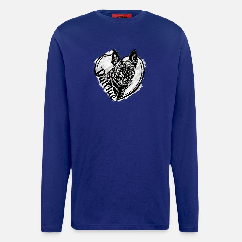 Dutch Shepherd – Dutchie - Langarmshirt - made by SPREAD  - Iconic Blue