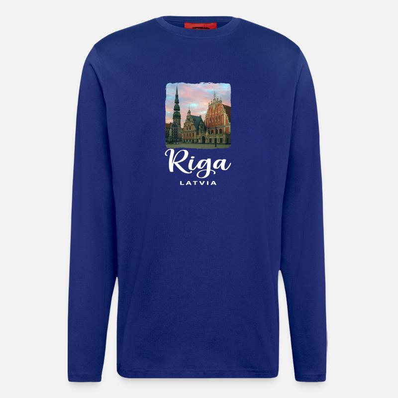 Riga, Lithuania - Longsleeve - made by SPREAD  - Iconic Blue