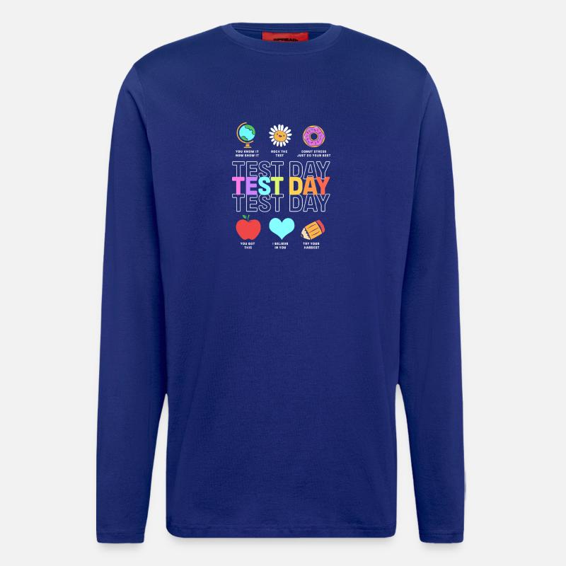 Lehrer Prüfung - Langarmshirt - made by SPREAD  - Iconic Blue
