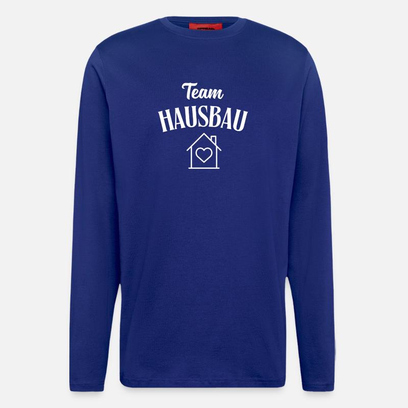 Team Hausbau - Langarmshirt - made by SPREAD  - Iconic Blue