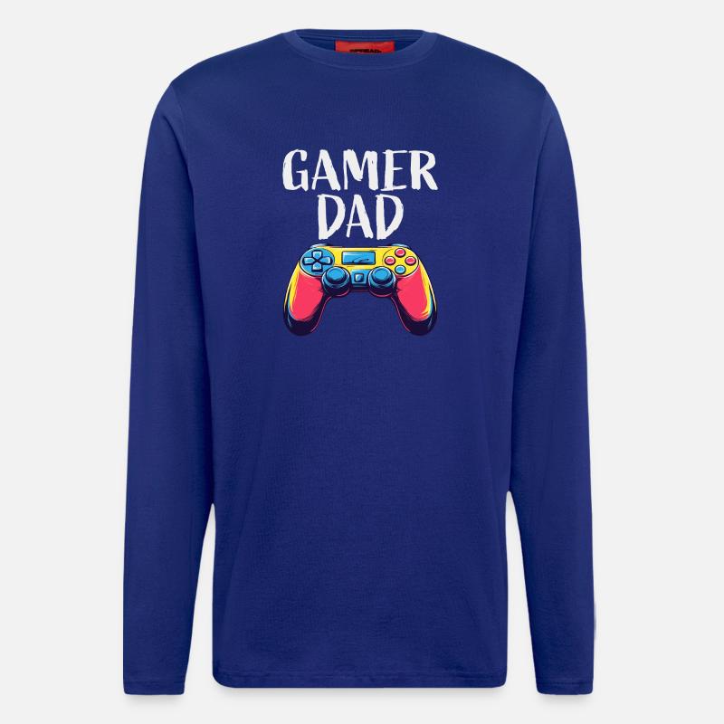 Gamer Dad Controller Graphics - Longsleeve - made by SPREAD  - Iconic Blue