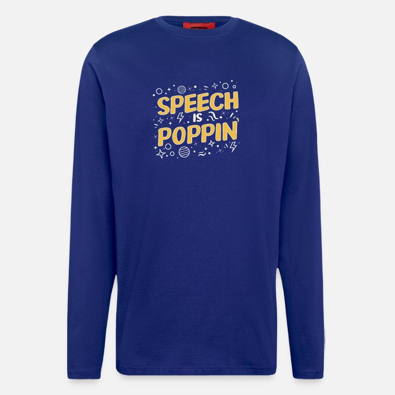 Speech Therapist Speech Pathologist SLP - Longsleeve - made by SPREAD  - Iconic Blue