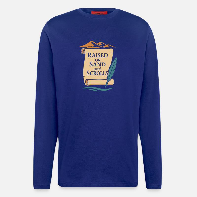 Pharaoh Archaeology in Ancient Egypt - Longsleeve - made by SPREAD  - Iconic Blue