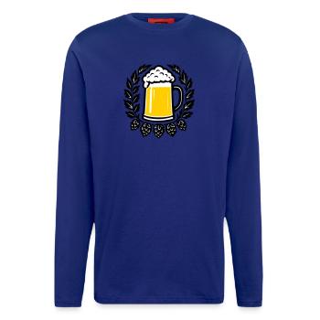 Bier - Longsleeve - made by SPREAD  - Iconic Blue - Front