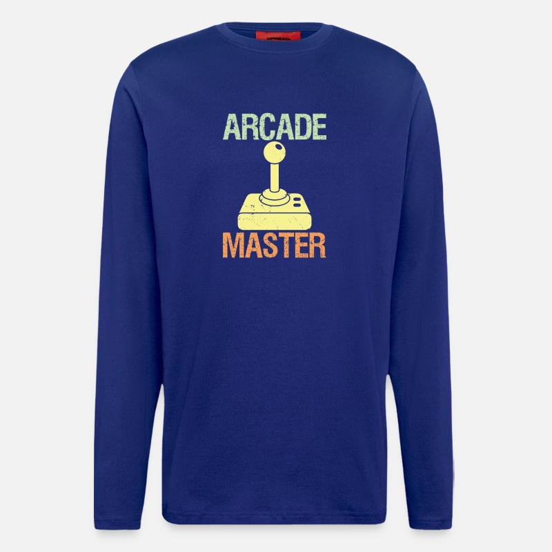 Arcade Master Classic Controller Retro Gaming  - Langarmshirt - made by SPREAD  - Iconic Blue
