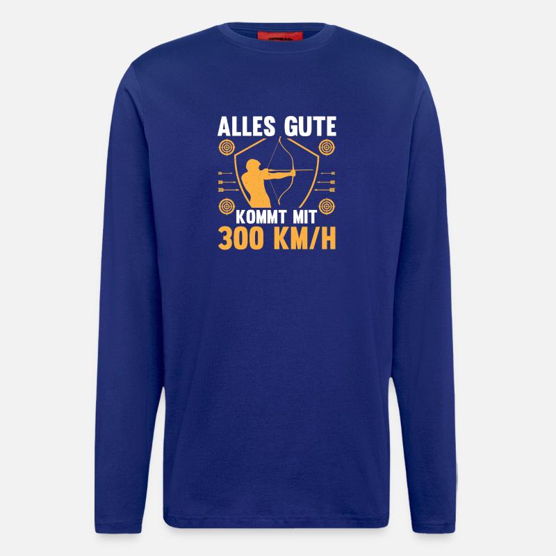 Bogenschütze Bogensport Bogenschießen - Langarmshirt - made by SPREAD - Iconic Blue