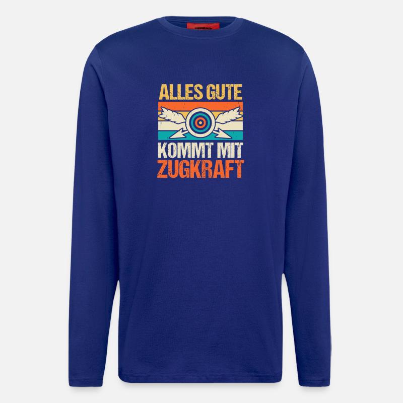 Bogenschütze Bogensport Bogenschießen - Langarmshirt - made by SPREAD  - Iconic Blue