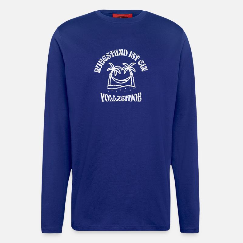 Ruhestand Spruch - Langarmshirt - made by SPREAD  - Iconic Blue