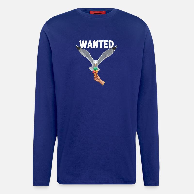 Gesucht Möwe Eiscreme Abenteuer - Langarmshirt - made by SPREAD  - Iconic Blue