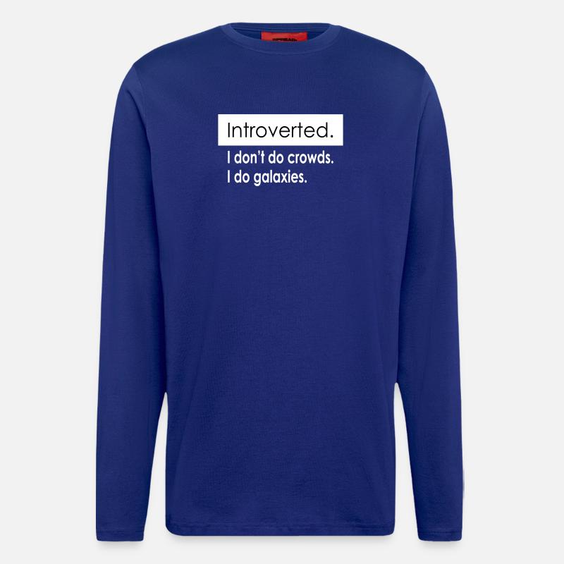 Introvertierte Zitate - Langarmshirt - made by SPREAD - Iconic Blue