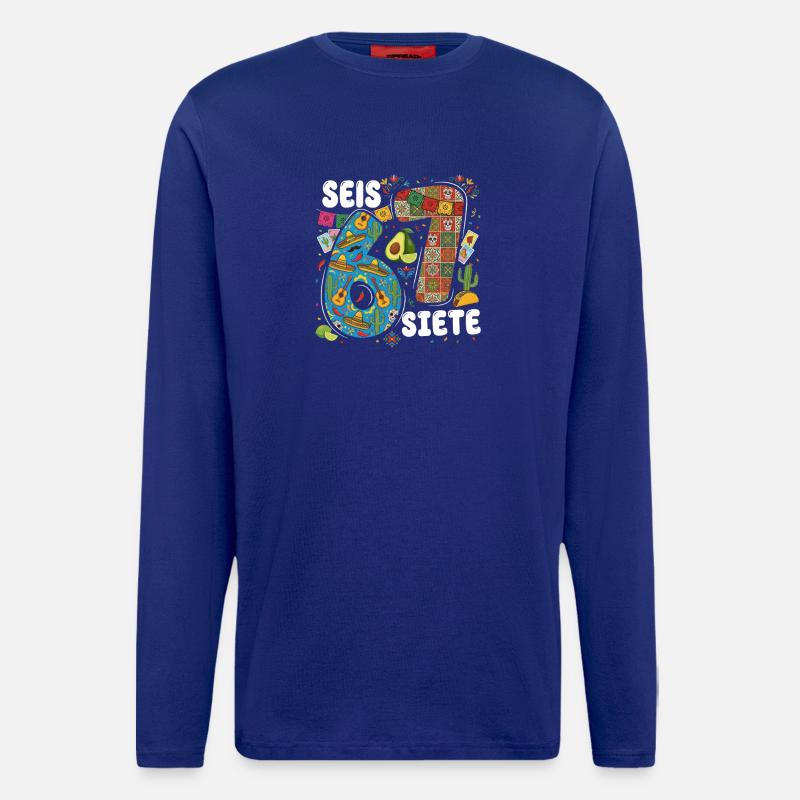 Six Seven Fiesta Pattern - Longsleeve - made by SPREAD - Iconic Blue