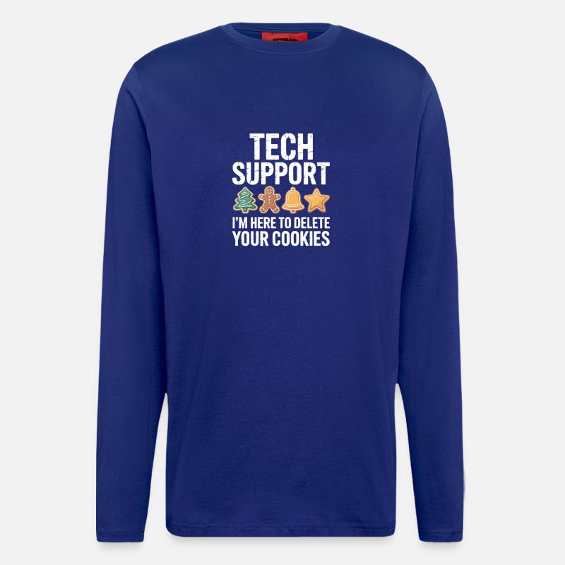 Tech Support Cookie Cleanup - Longsleeve - made by SPREAD - Iconic Blue