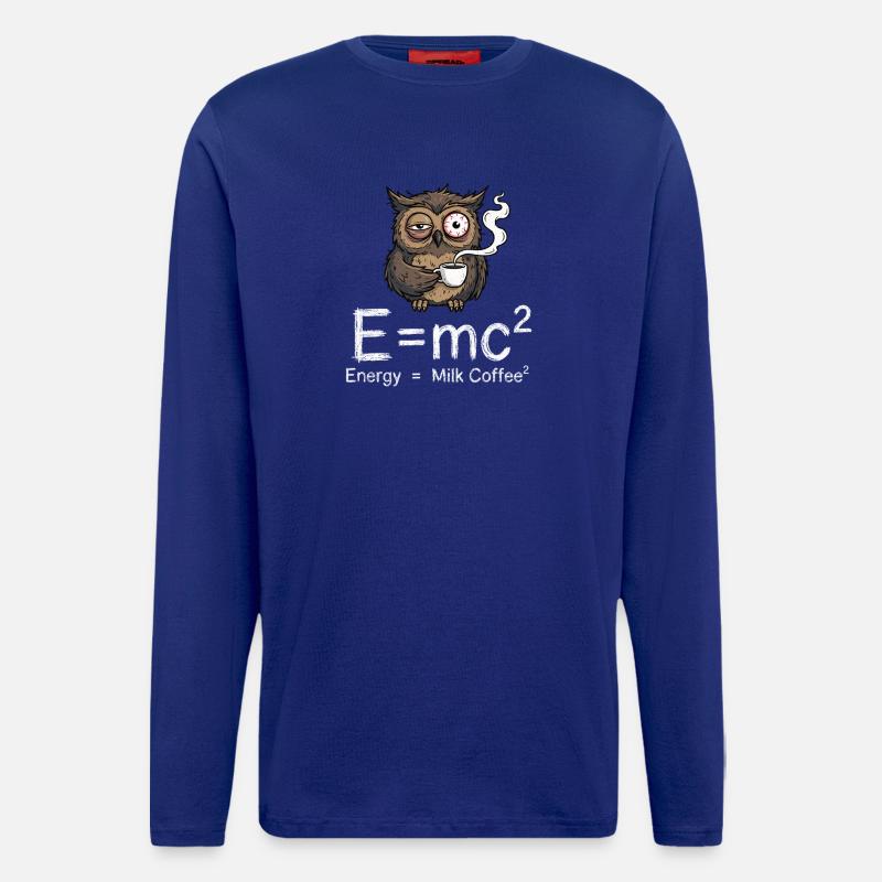 E=mc²: Die wahre Kaffee-Formel - Langarmshirt - made by SPREAD  - Iconic Blue