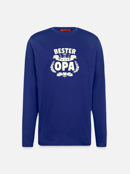 Bester Opa  - Langarmshirt - made by SPREAD  - Iconic Blue