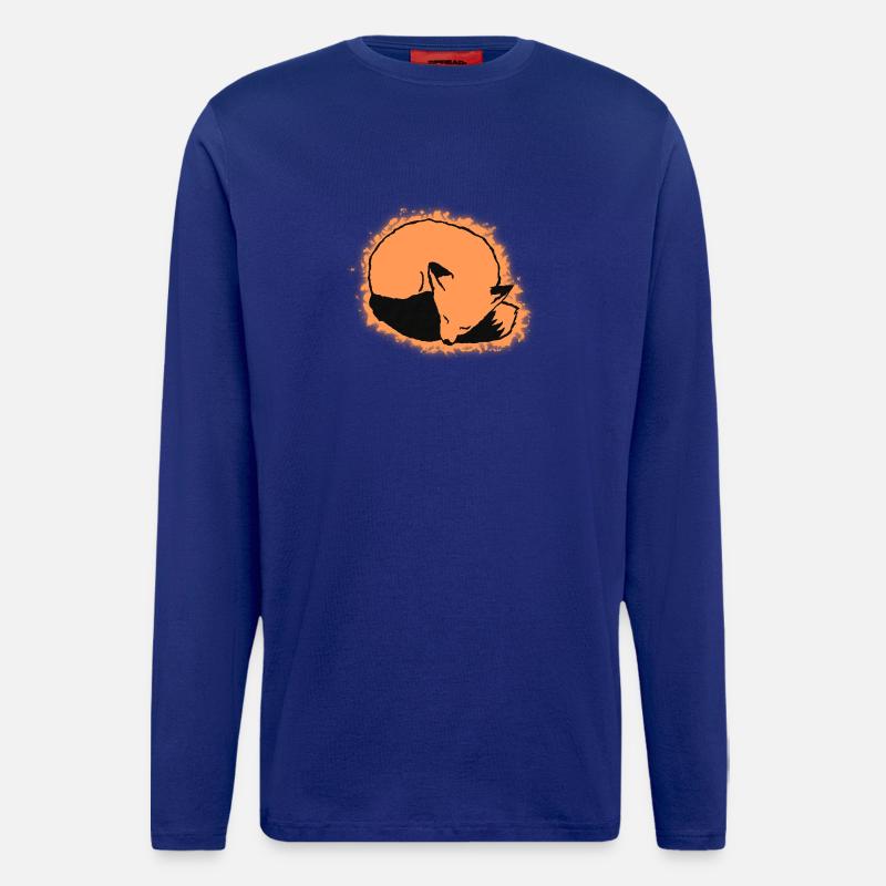 Fuchs schlafend: Niedlich, Kawaii & Comic Stil - Langarmshirt - made by SPREAD  - Iconic Blue