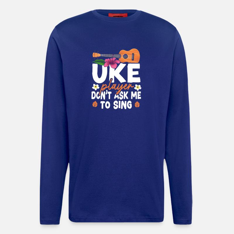 Hawaiian Ukulele Uke Uke Player - Langarmshirt - made by SPREAD  - Iconic Blue