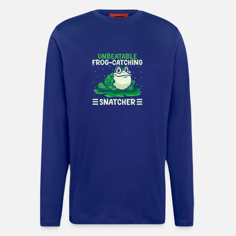 Frog Catcher Unbeatable Frog-Catching Snatcher - Longsleeve - made by SPREAD - Iconic Blue