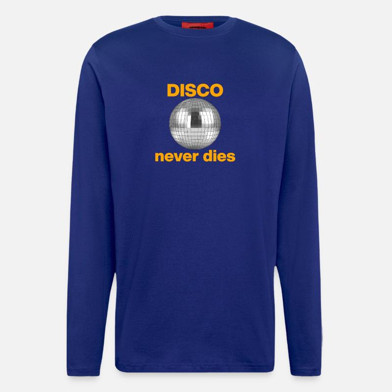 Disco never dies: Glitzer-Power! Discokugel - Langarmshirt - made by SPREAD  - Iconic Blue