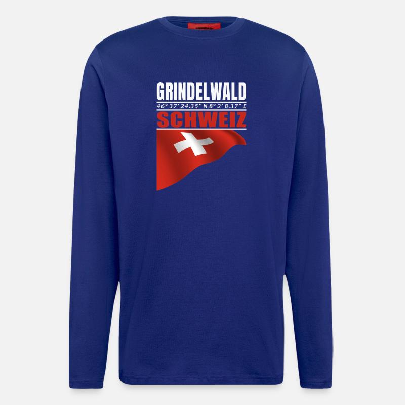 Grindelwald - Langarmshirt - made by SPREAD  - Iconic Blue