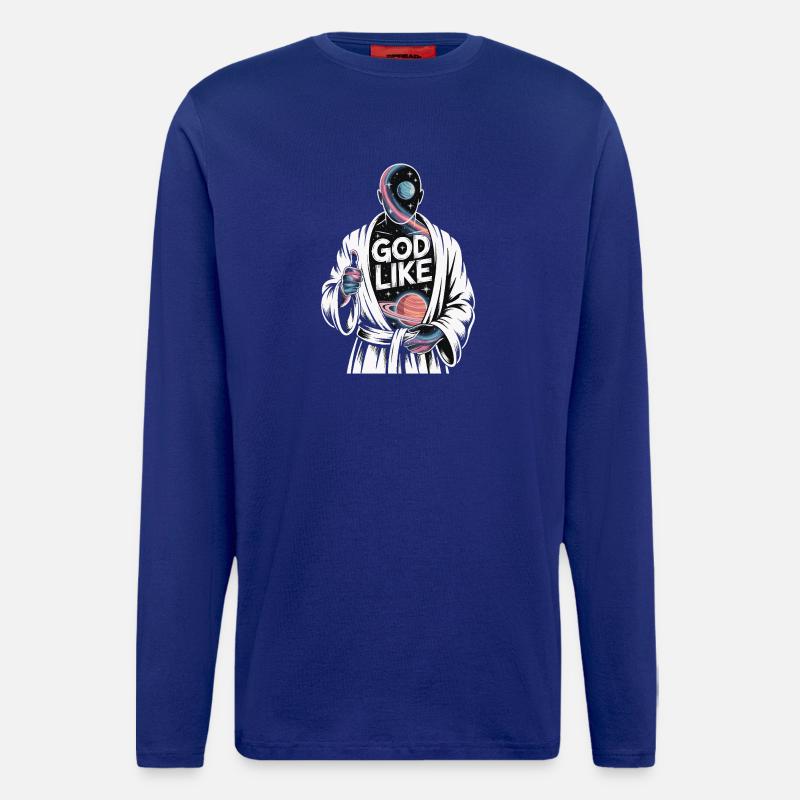 God Like Galaxy Design - Longsleeve - made by SPREAD  - Iconic Blue