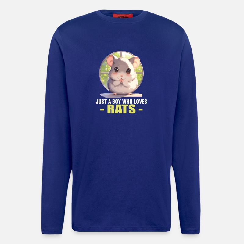 Ratten Ratte - Langarmshirt - made by SPREAD  - Iconic Blue