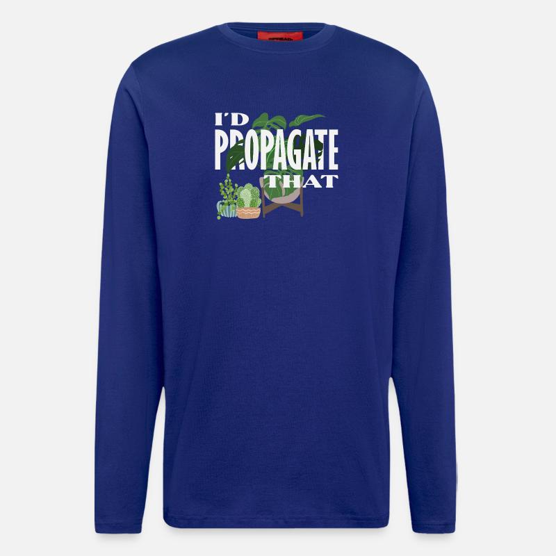 I Propagate That Plant Lover - Langarmshirt - made by SPREAD  - Iconic Blue