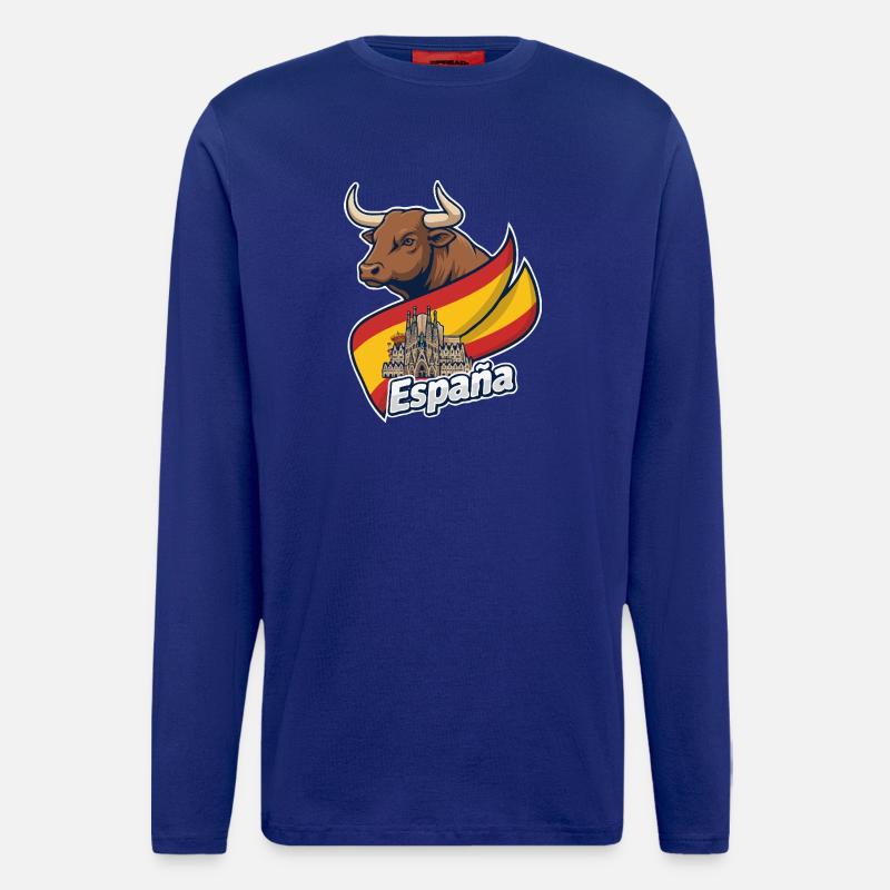 Toro Español con Barcelona - Langarmshirt - made by SPREAD  - Iconic Blue