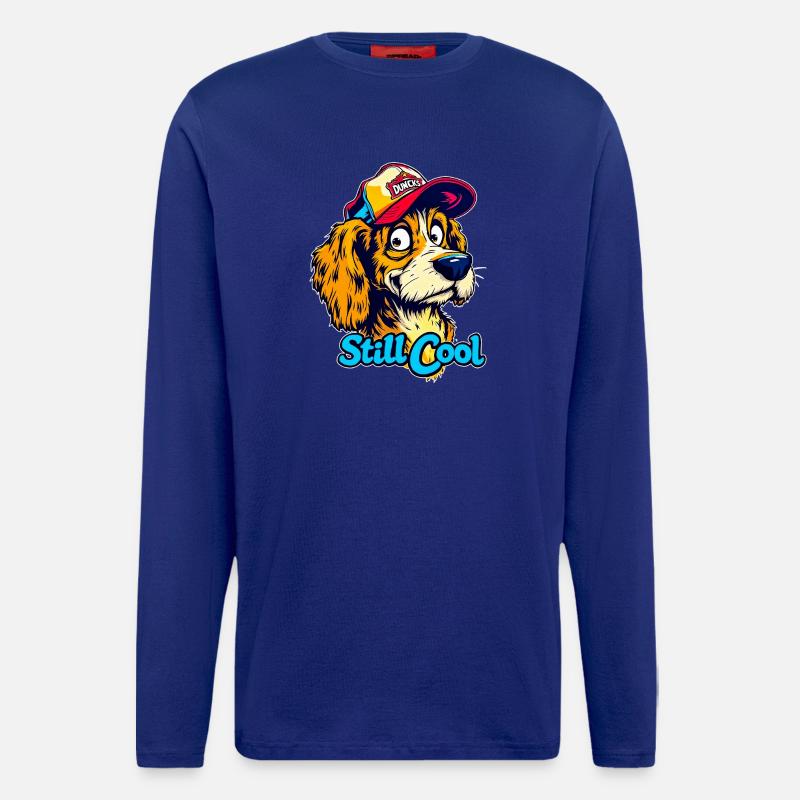 Maskottchen Still Cool Dog - Langarmshirt - made by SPREAD - Iconic Blue