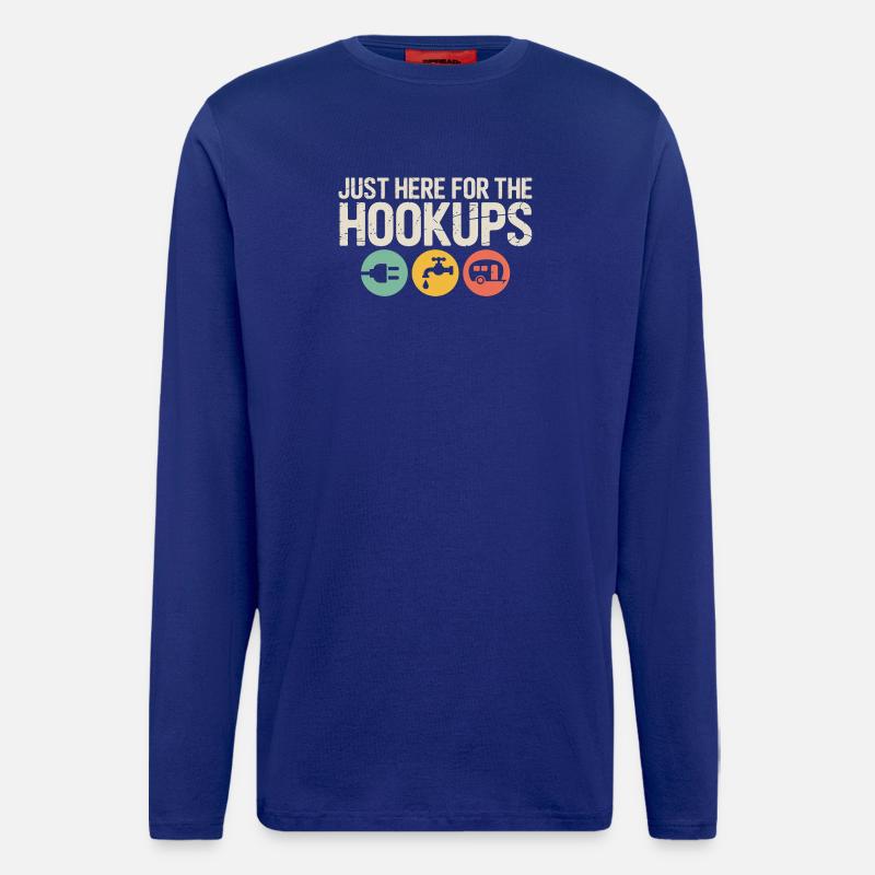 Hookup-Trio: Plug, Tap, Camper - Langarmshirt - made by SPREAD  - Iconic Blue