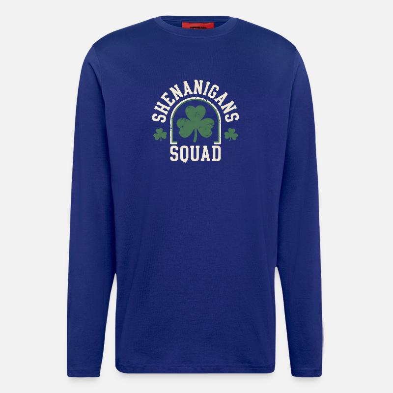 Shenanigans Squad Shamrock Fun - Longsleeve - made by SPREAD  - Iconic Blue
