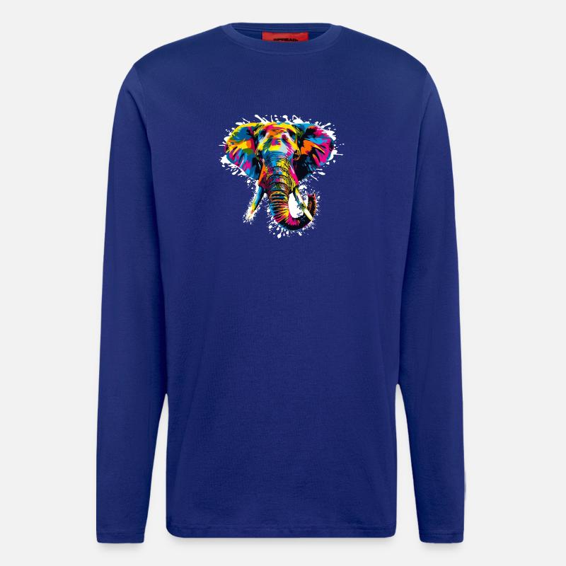 Elefant Art Design - Langarmshirt - made by SPREAD  - Iconic Blue