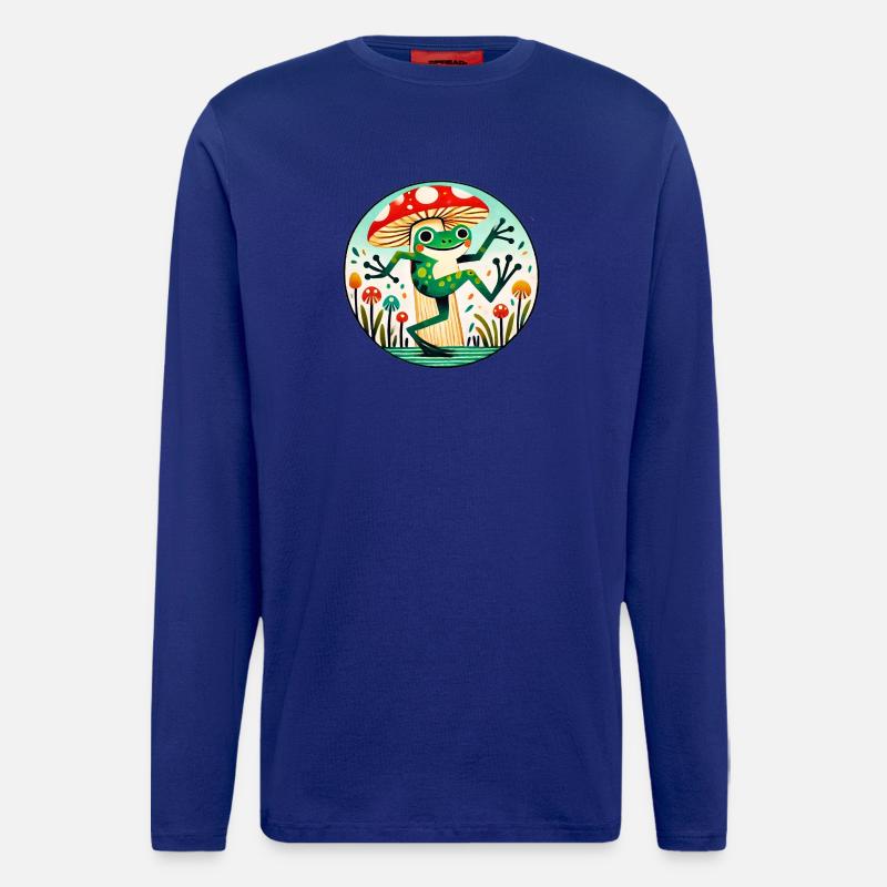 Pilzfrosch-Launenkreis - Langarmshirt - made by SPREAD  - Iconic Blue