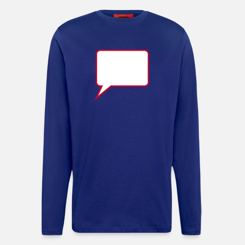 Personalize your own speech bubble comic - Longsleeve - made by SPREAD  - Iconic Blue