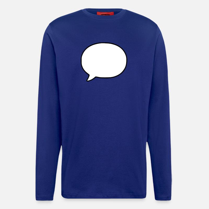 Personalize your own speech bubble comic - Longsleeve - made by SPREAD  - Iconic Blue