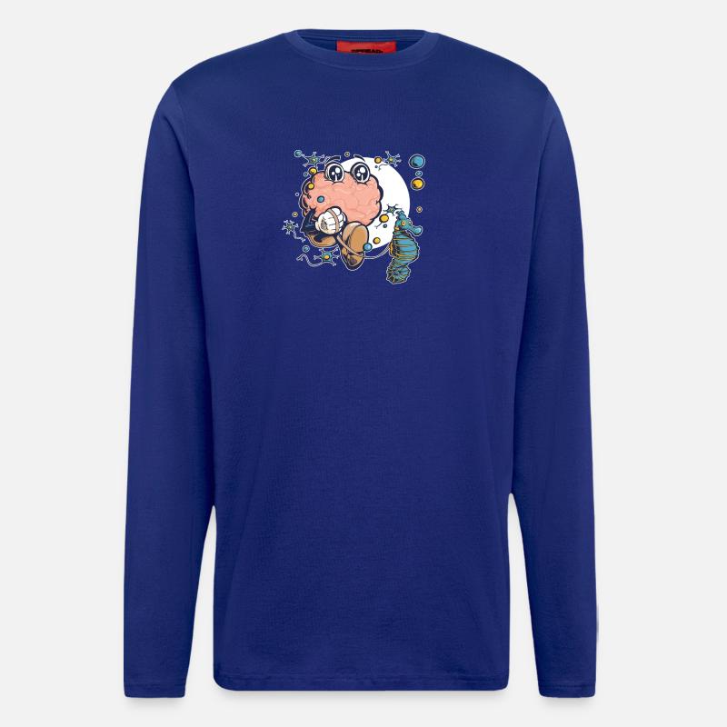 Gehirn & Hippocampus - Langarmshirt - made by SPREAD  - Iconic Blue