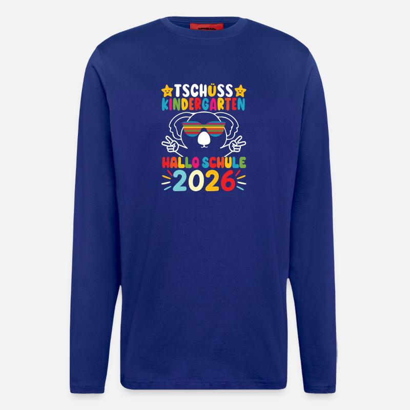Goodbye Kindergarten Hello School 2026 - Longsleeve - made by SPREAD  - Iconic Blue