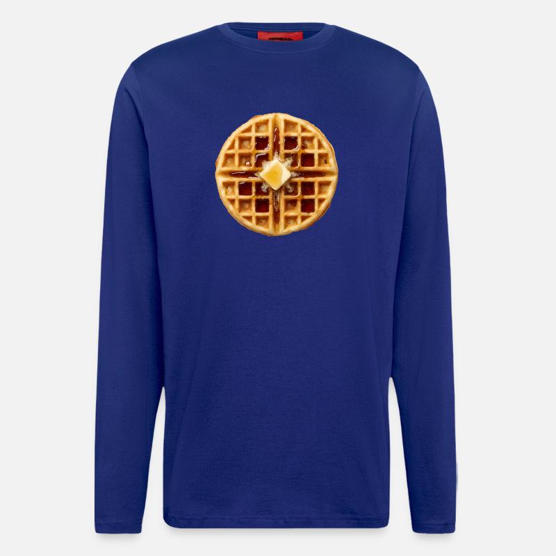 Waffle Costume Breakfast Halloween Simple Waffle - Longsleeve - made by SPREAD  - Iconic Blue