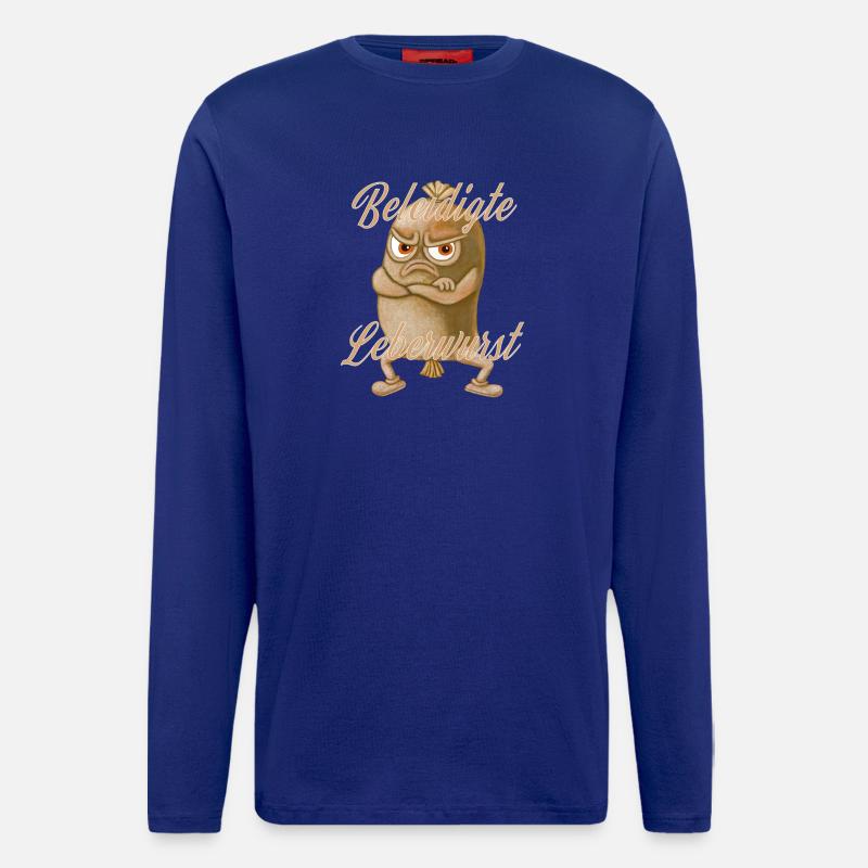 Beleidigte Leberwurst auf Beinen - Langarmshirt - made by SPREAD  - Iconic Blue