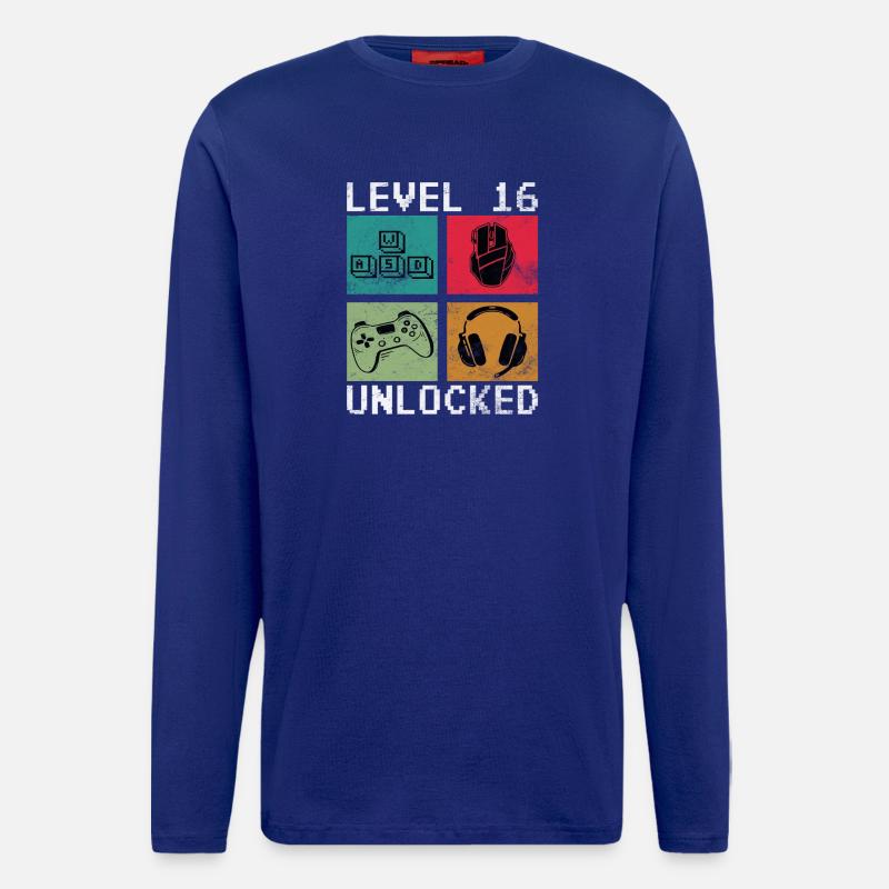 Level 16 freigeschaltet - Langarmshirt - made by SPREAD  - Iconic Blue