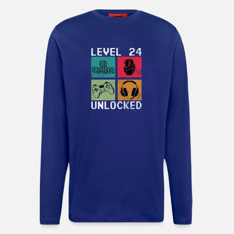 Level 24 Unlocked - Longsleeve - made by SPREAD - Iconic Blue