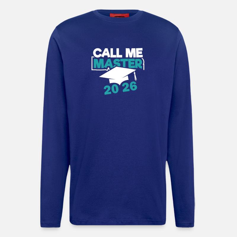 Master 2026 Abschluss Promotion Sponsion - Langarmshirt - made by SPREAD  - Iconic Blue