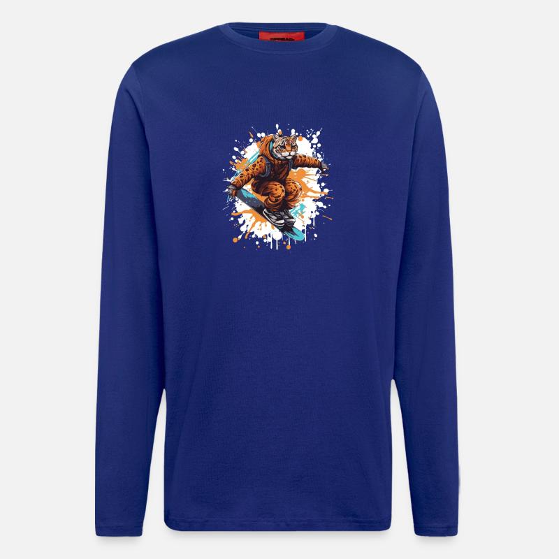 Gepard Snowboard - Langarmshirt - made by SPREAD  - Iconic Blue