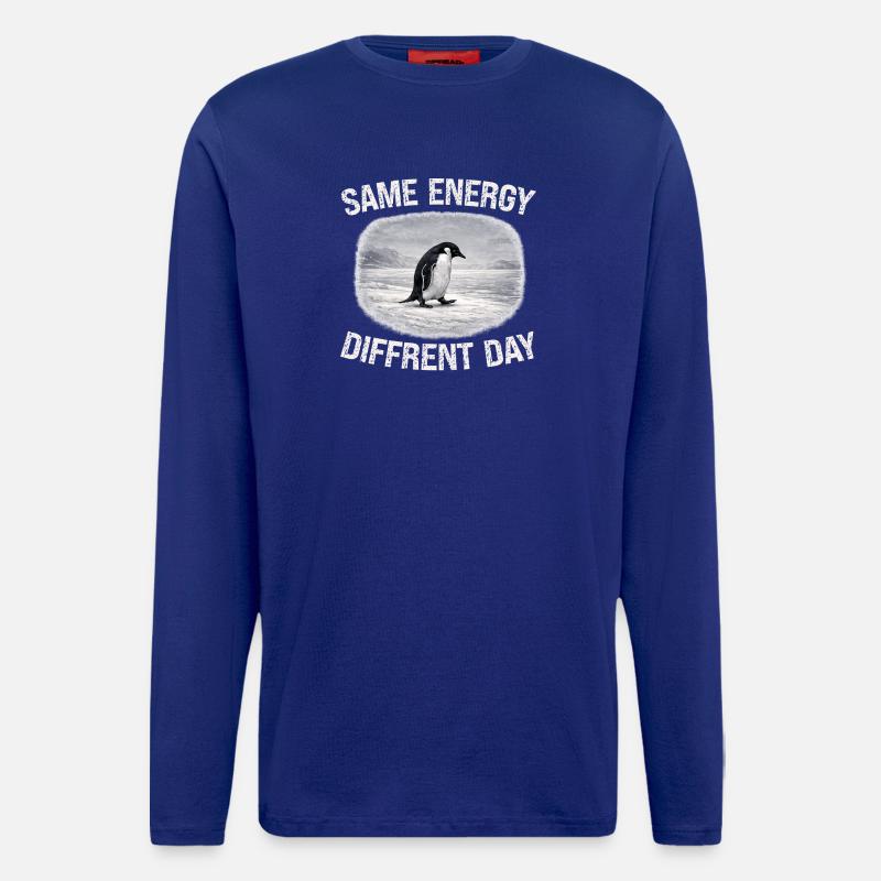 Same Energy Diffrent Day - Longsleeve - made by SPREAD  - Iconic Blue